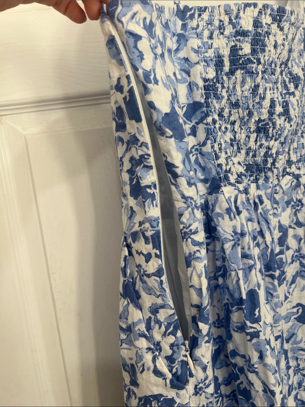 Quince 100% European Linen Scoop Neck Midi Dress Medium - Picture 3 of 15